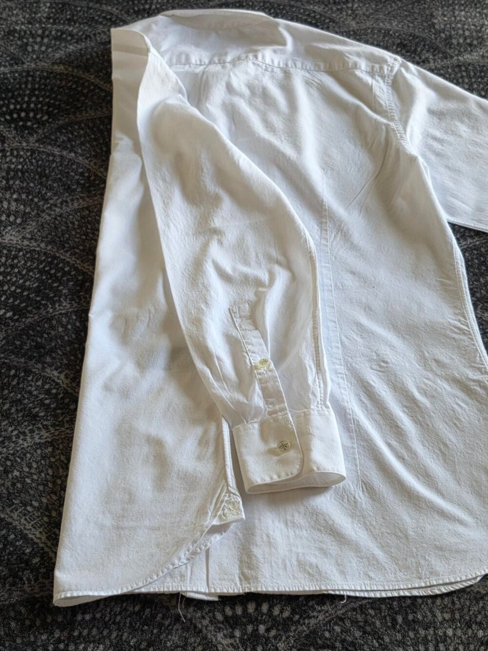 JOHN VARVATOS STAR USA Mens Slim Fit White Tuxedo Shirt - Picture 12 of 16